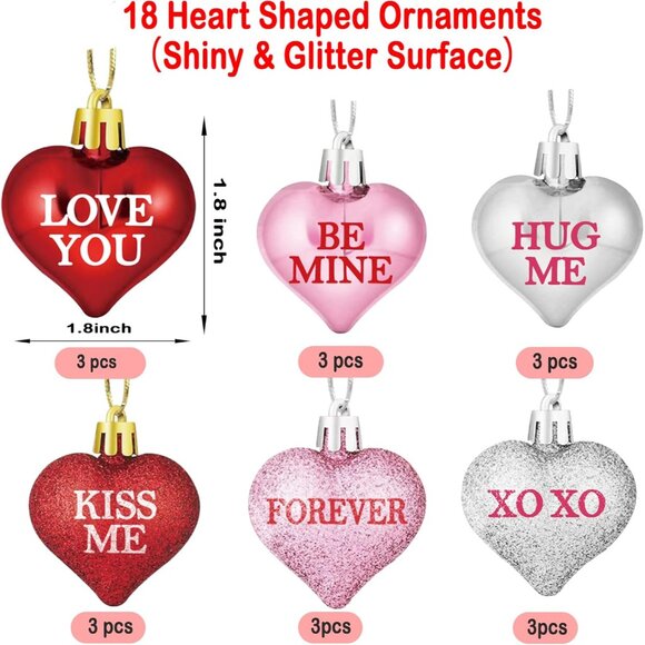 Timer] Valentines Decor 24 Inch Valentines Decorations Lighted Tree with 18 Hear - Picture 5 of 8
